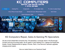 Tablet Screenshot of kccomputersonline.co.uk